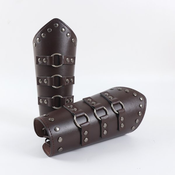 Armure médiévale hommes Cosplay brassard brassards à lacets Viking Pirate chevalier bracelet brassard Steampunk accessoires Cosplay accessoire