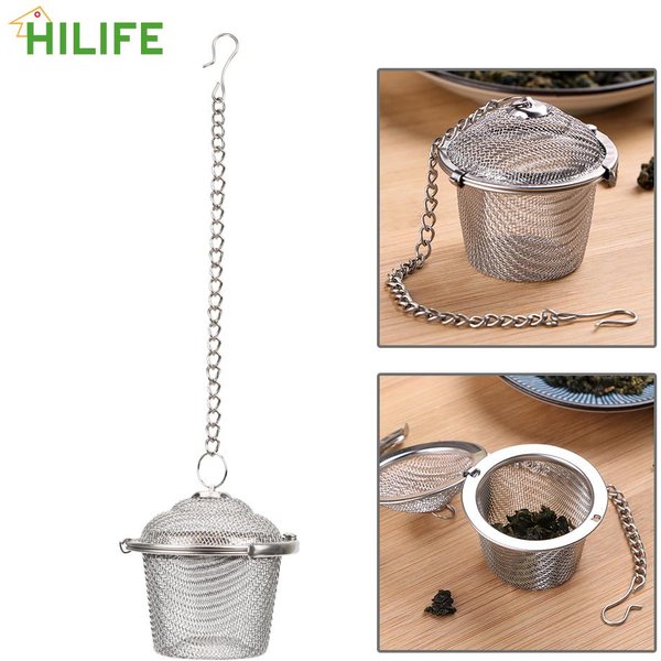 Tee Gewürz Sieb Gewürz Ball Mesh Kräuter Ball Edelstahl Teekessel Locking Tee Filter Wiederverwendbare Durchmesser 4,5 cm