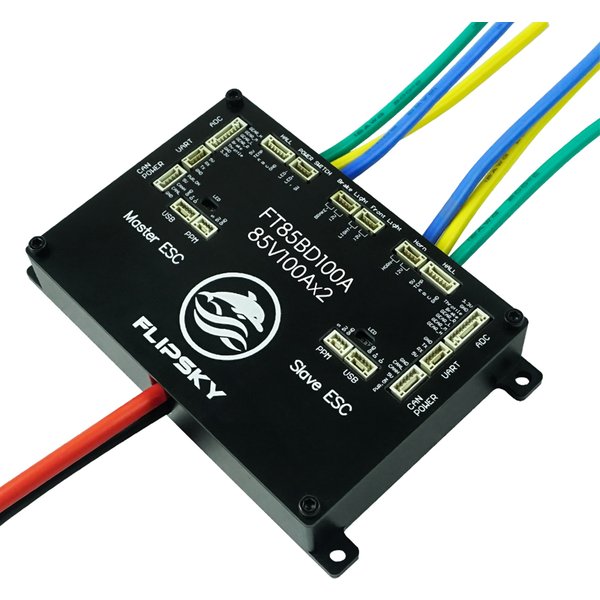 FLIPSKY FT85BD ESC z aluminiową obudową, NIE-VECS, kontroler prędkości do elektrycznej deskorolki / hulajnogi / roweru elektrycznego / motocykla elektrycznego