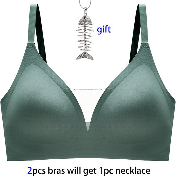 Sous-vêtements sans couture en Latex pour femmes, sans anneau en acier, haut tubulaire en dentelle, soutien-gorge de sport de couleur Pure, soutien-gorge Anti-affaissement pour l'allaitement