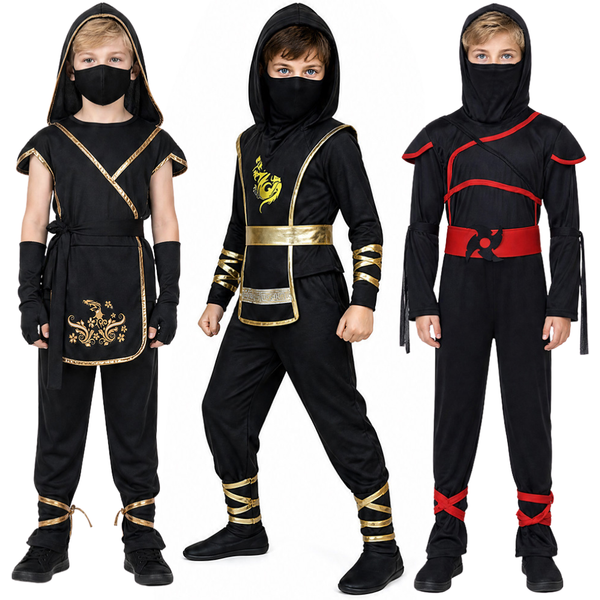 Ninja Luxus-Kostüm Anime Ninja Spielzeug-Set Kampfkrieger Uniform Maske Halloween-Party Bestes Geschenk für Festivals