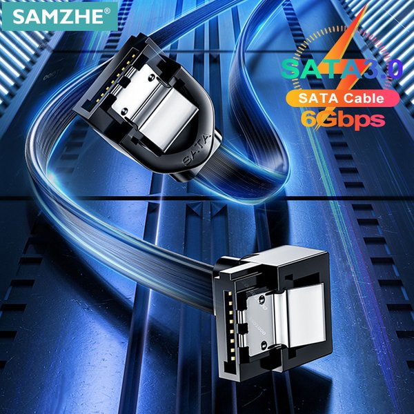 SAMZHE-Câble SATA 3.0 pour disque dur, adaptateur SSD, résistant à la flexion, pour connexion d'ordinateur
