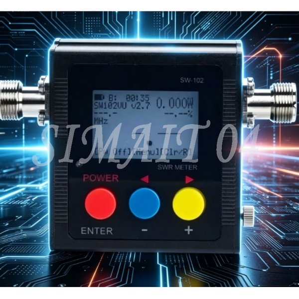 SW102 125-520MHz VHF/UHF SWR Power Meter, Digital RF Meter for Two-Way Radio
