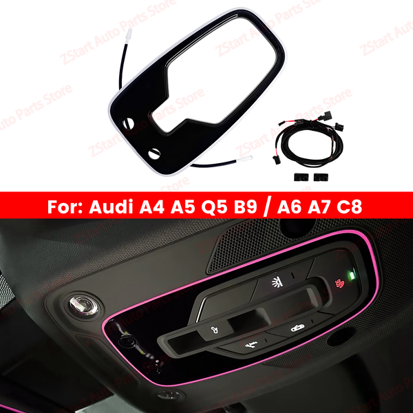 Lampe de lecture LED pour Audi, lumière ambiante, lumière originale, lampe décorative, mise à niveau, toit de voiture automatique, RVB, A4, A5, Q5, B9, horizon, 32 couleurs