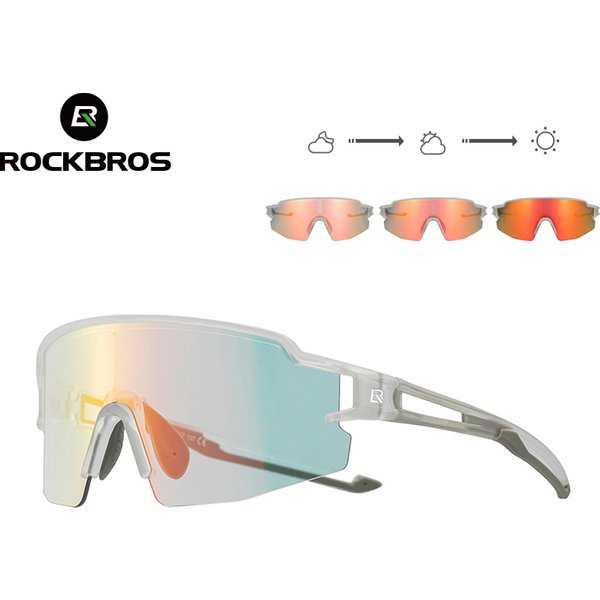 ROCKBROS Cycling Glasses Photochromic Bike Bicycle Glasses UV400 Sunglasses Sports Protection Eyewear MTB Road Cycling Goggles