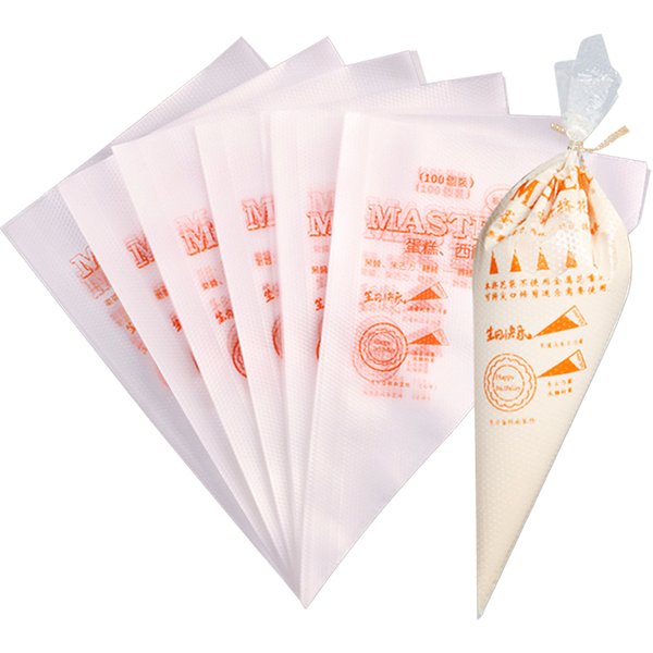 100 pièces sac à pâtisserie jetable passepoil de glaçage gâteau pâtisserie Cupcake décor sacs Fondant gâteau crème pâtisserie pointe outils de cuisson RQX