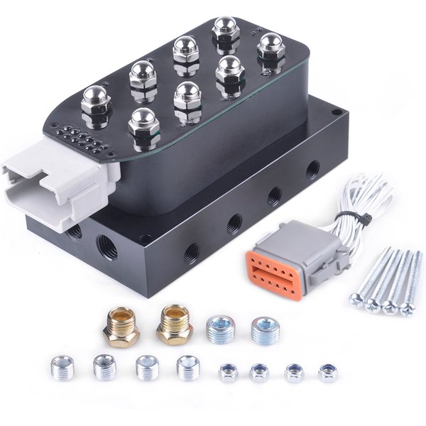 Universeller 12V-Magnetventilblock Luftfederungs-Verteiler-Ventil-Kit UV4