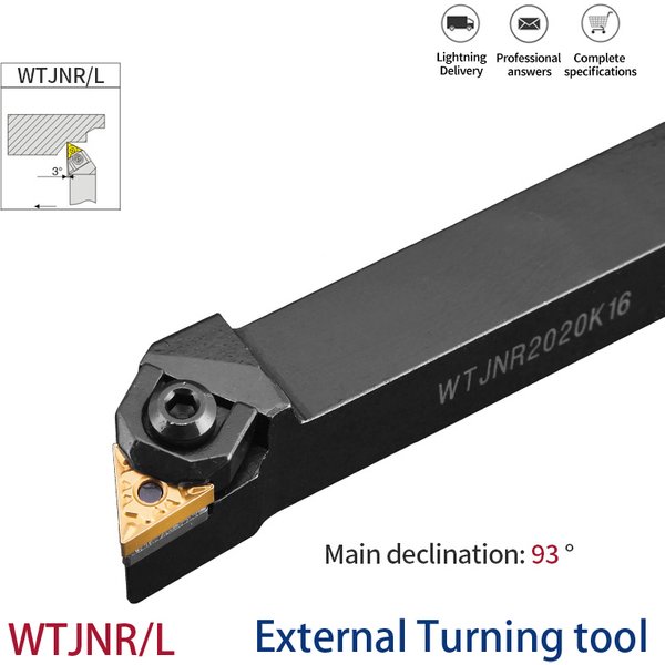 External Turning Tool Holder WTJNR3232P16 WTJNR1616H16 WTJNR2020K16 WTJNR2525M16 Carbide Inserts Lathe Cutting Tools Bar