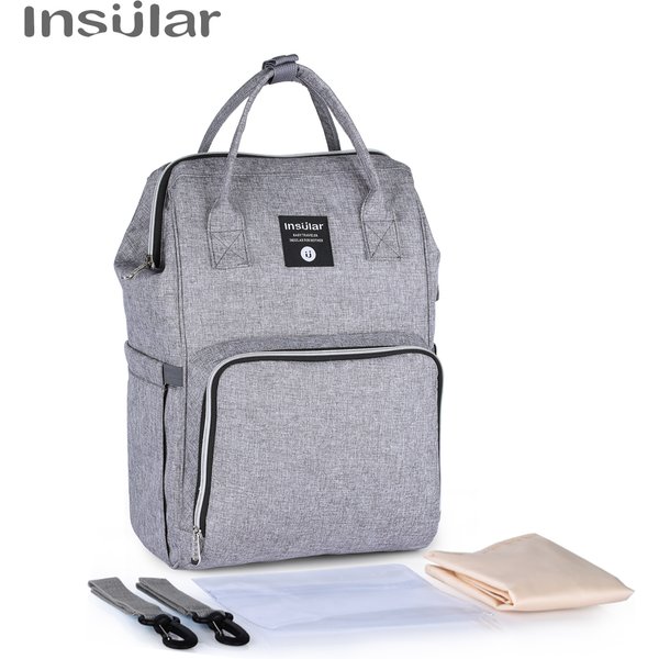 Insular Baby Diaper Bag Backpack Mommy Maternity Stroller Nappy Backpack Large Capacity Nursing Changing Bag For Baby Stroller