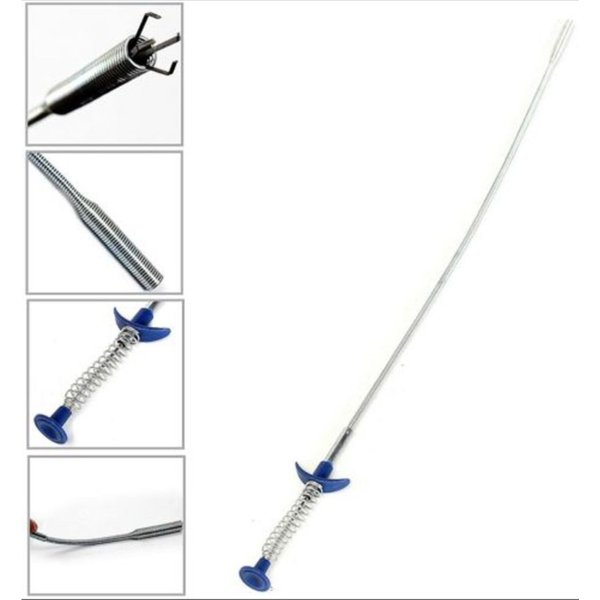4 Claw 60cm Long Reach Flexible Pick Up Tool Spring Grip Narrow Bend Curve Grabber For Picking Up Nuts And Bolts