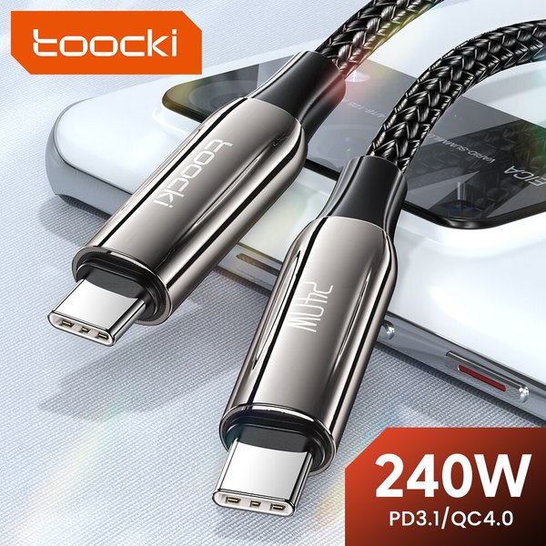 Toocki 240w usb c zu typ c kabel pd 3,1 48v 5a super schnell ladekabel typ c für iphone 15 xiaomi samsung s23 huawei macbook