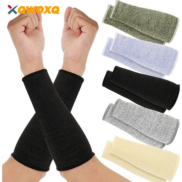 1 Pair Level 5 Cut Burn Resistant Sleeves, Arm Protection Sleeves, Forearm Arm Protectors, Thin Skin Bruising Working Arm Guards