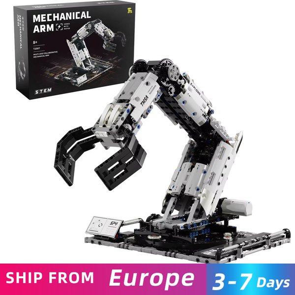 1029PCS RC Robotic Arm Bausteine Set Fernbedienung Mechanische Arm Modell Bricks Pädagogisches DIY Spielzeug Für Kinder Urlaub Geschenke