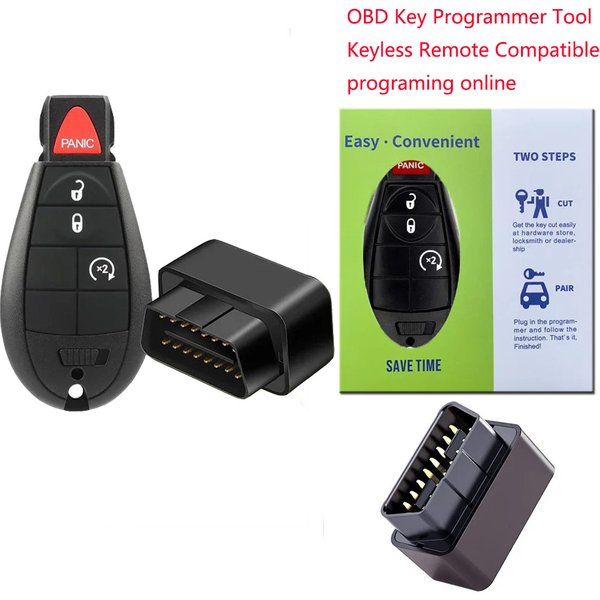 Programmeur de clé OBD sans clé, Dodge Charger, Challenger, Durango, Grand Caravan, 150.Ram, Fusible 300, Ville, Pays, M3N5WY783