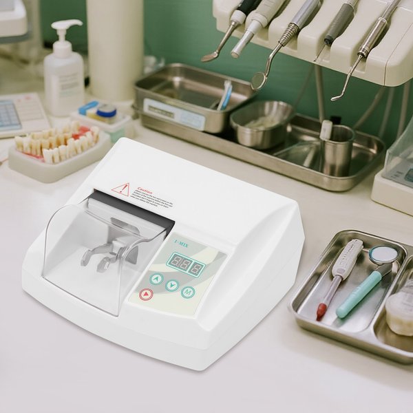 35W Dental-Amalgamator, Silber-Amalgammaschine, Flüsterleise und mit einstellbarem Geschwindigkeitsmodus, Hochsicherheitssystem, für die Zahnmedizin
