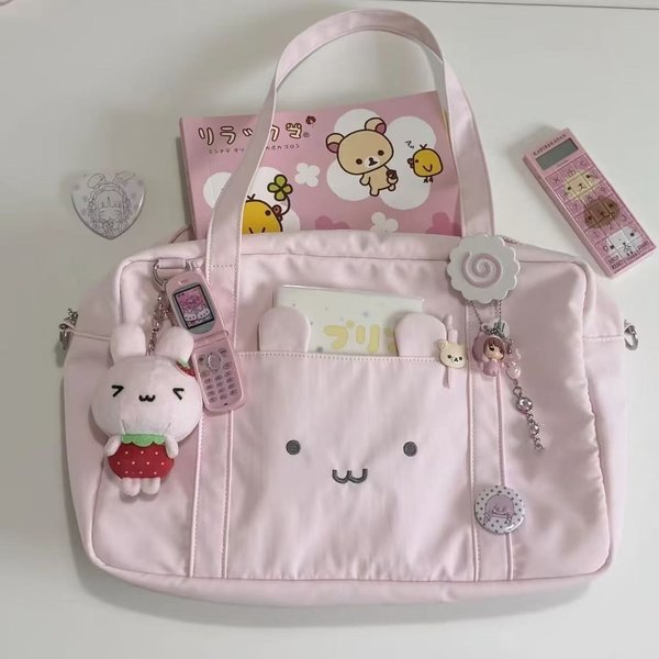 Kawaii Pain Bag Zarte Cartoon-Tragetasche voller mädchenhaftem Charme, Alltagstasche für Pendler, ein Muss für kurze Reisen, süßes Geschenk