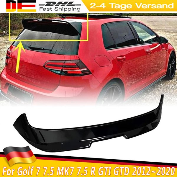 Glänzend schwarzer Heckspoiler im Oettinger-Stil der 2. Generation für VW Golf 7 7.5 MK7 7.5 R GTI GTD R-LINE E-GOLF 2012~2020 Bodykits