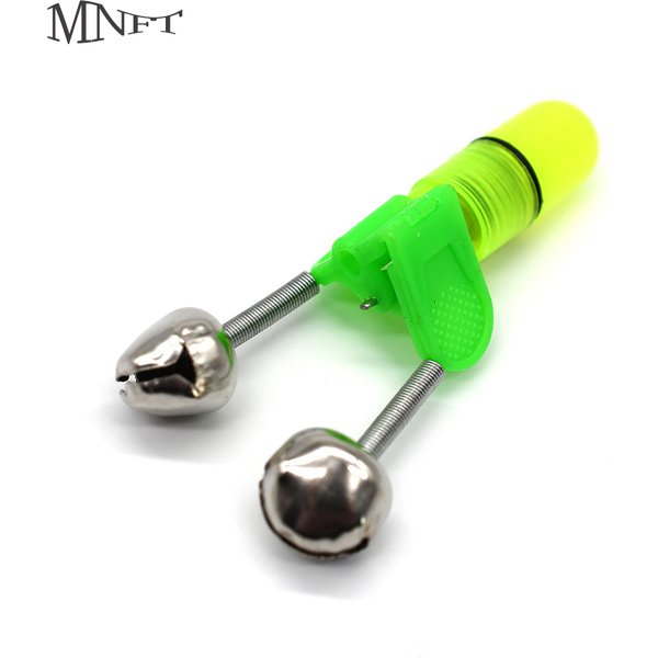 MNFT-Alarme de morsure de pêche de nuit à LED, 10/20/30 ensembles, avec double cloches, outils pratiques