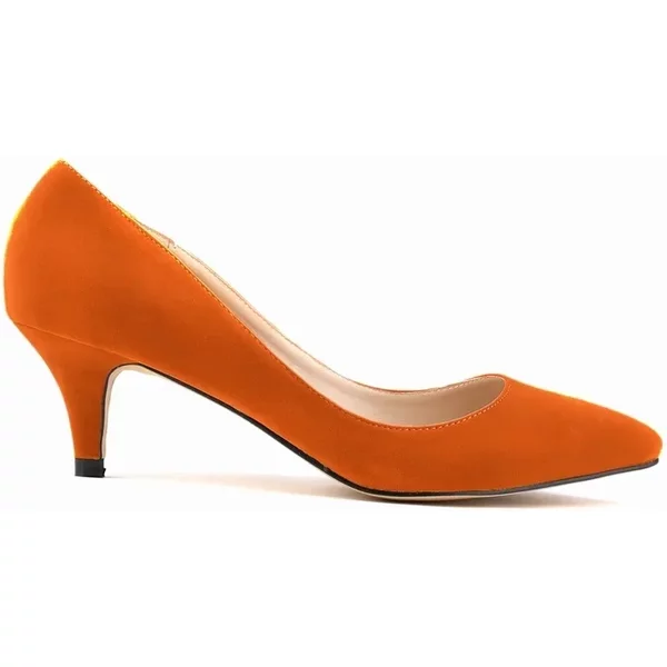 Frühling und Herbst 2026 Damen Pumps 5cm Hohe Absätze Einfarbig Atmungsaktiv Gummi Rutschfeste Sohle Latex-Einlegesohle Arbeits- und Hochzeitsschuhe
