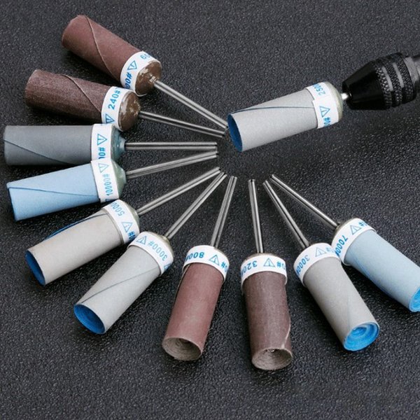 Bandes de ponçage de 2.35mm, tambour de ponçage, outils rotatifs abrasifs, tête de meules