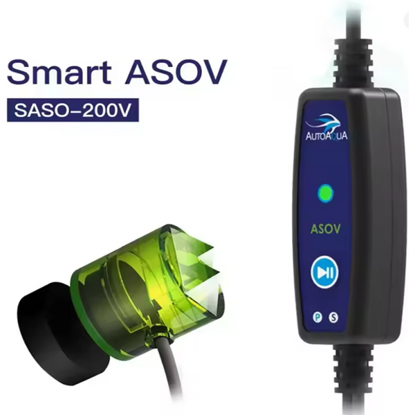 AUTOAQUA-Smart ASOV SASO-200V Electronic Auto Shut Off Valve For Seawater Fish Tank Water Supply RO Machine Intelligent 110-220V