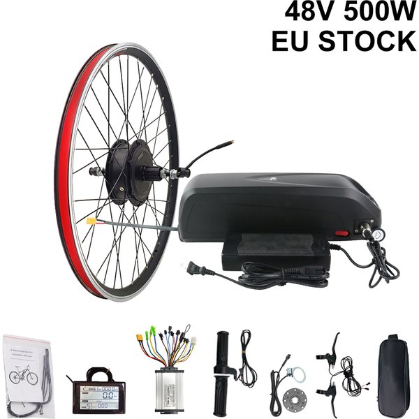 CSC 48V 500W Elektrofahrrad-Umbausatz mit 48V Batterie, Kassetten-Nabenmotor, 27,5-Zoll-Rad, E-Bike-Kit für den Hinterradantrieb