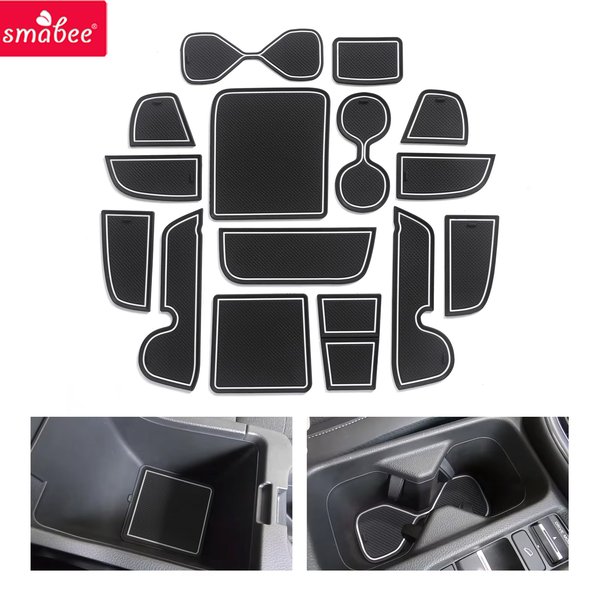 Smabee for Honda Vezel HR-V 2021-2024 HRV (Not Fit 2025) Anti-Slip Gate Slot Cup Mat Non-Slip Door Pad Coaster Car Accessories