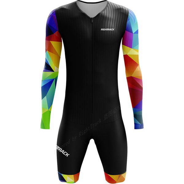 Right track Radsport Sport Skinsuit Herren UV-Schutz Langarmhemd Shorts Overall MTB Rennrad Sets Ciclismo Kleidung