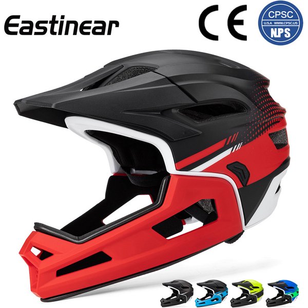 Kask rowerowy MTB Full Face ze zdejmowanym podbródkiem Kaski rowerowe dla dorosłych dla mężczyzn Kobiety PC+EPS Ochrona XC Off-road Caps