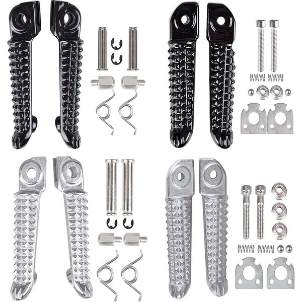 Für Yamaha YZF R6 2003 bis 2020, YZF R1 1998-2019, YZF R1S, YZF R1M 2016, 2017, 2018, YZFR6, YZFR1, YZFR1M, YZFR1S Motorrad-Fußrasten vorne und hinten
