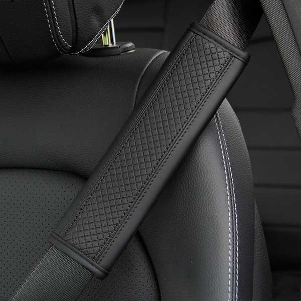 Housse d'épaule pour ceinture de sécurité de voiture en cuir PU, coussin de protection respirant pour ceinture de sécurité, accessoire de protection intérieure automobile