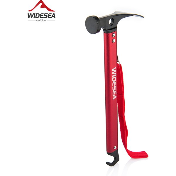 Widesea – marteau de Camping en acier inoxydable et cuivre, pour tente en plein air, piquet avec extracteur de piquet, randonnée et alpinisme