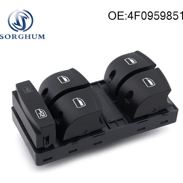 SORGHUM-Panneau d'alimentation électrique de voiture, interrupteur de commande de fenêtre, bouton principal, 4F0959851, 4F0959851F, Audi A3, Sportback, Horizon C6, Sedan, Nouveau