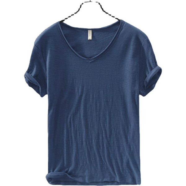 New Mens T Shirt Pure Color V Collar Short Sleeved Tops Tees Men T-Shirt 10colors slim Man T-Shirts Fitness For Male Clothes