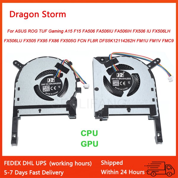 CPU GPU Lüfter für ASUS ROG TUF Gaming FX95D FX86 FX95G FA506IU FX506 IU FX506LH FX505G FCN FL8R DFS5K 12114262 H FM1V FMC9 Kühlung
