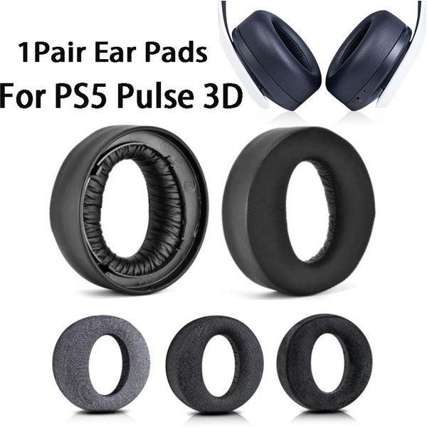 Replacement Ear Pads Cups Earpad Memory Foam Cushions For Sony Playstation PS5 Pulse 3D Wireless Headphones Headset