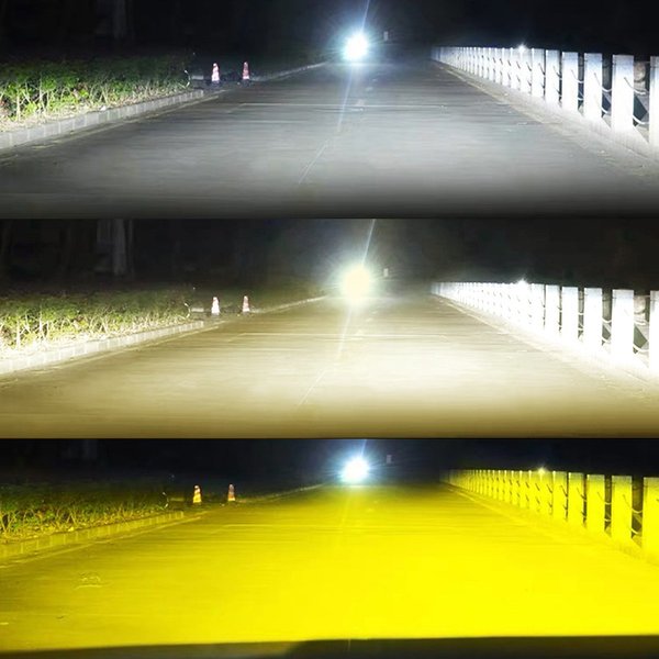 2x3 couleurs 100W LED voiture phare antibrouillard ampoule 10000LM Auto LED H4 H1 H3 H7 H8 H9 H11 9005 HB3 9006 9012 HB4 3000K 6000K