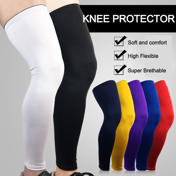 Manchons de jambes à Compression pour hommes et femmes, protection des genoux et des mollets, pour le Football en plein air, le cyclisme, le basket-ball, Fitness
