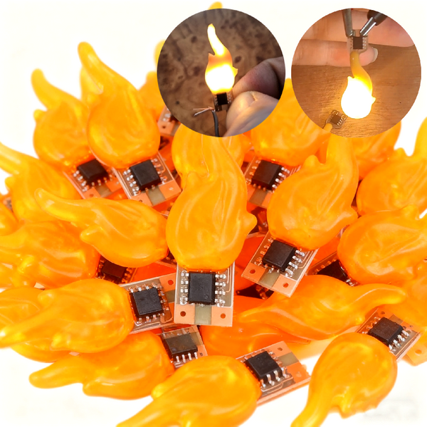 100 ~ 1PCS Großhandel DC3V-5V Led COB Flash Kerzen Edison Flamme Warm Weiß 2200K LED Filament diode DIY Weihnachten Party Dekoration
