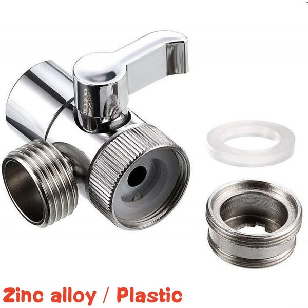 Adaptateur de robinet de cuisine en alliage de Zinc/plastique, séparateur d'évier de cuisine, Valve de dérivation, connecteur de robinet d'eau pour douche, accessoire de salle de bains