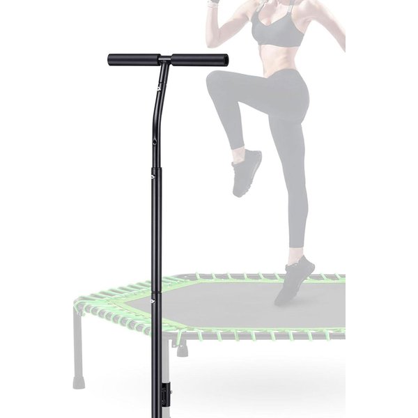 Trampoline Handle Bar Rebounder Handle Bar Reliable Support 3 Level Height Adjustable Fitness Equipment Attachment for Play