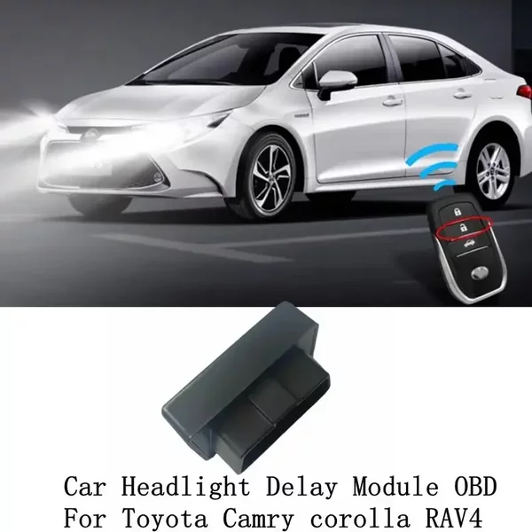 Stecker für das Verzögerungsmodul der Scheinwerfersteuerung, OBD, für Toyota Camry, Corolla Cross, Highlander, Kluger, RAV4, 2023–2024, TNGA-Serie, Zubehör.