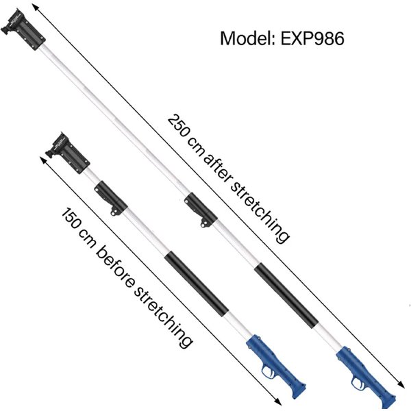 SWANSOFT Verlängerungsstange EXP-986, 2,5 Meter für 758, 768, 8608A, 8605PRO, PRU30, PRU36, PRU40, PRU45, PRU45-PLUS, CS-1, CS-2, CS-