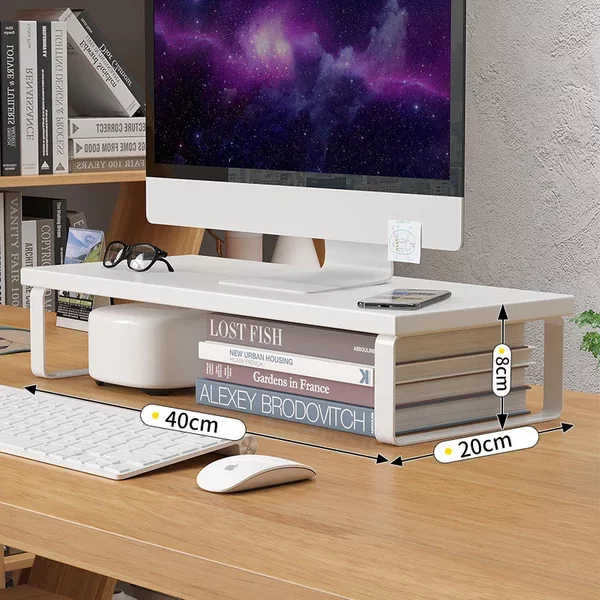 Prosty stojak do przechowywania, podstawka pod laptopa, podstawka pod ekran komputera stacjonarnego, podwyższona podstawka do przechowywania i podkładka pod urządzenie.