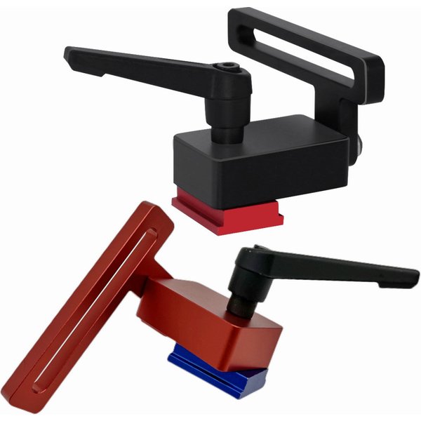 30 Type Miter Track Stop - Aluminium Alloy Miter Track Jig , T Track Stop Block with Lock for Standard T-track Woodworking Tools