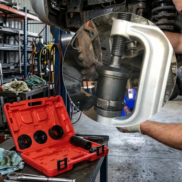 Degreat Heavy Due 4-in-1-Kugelgelenk-Press- und U-Gelenk-Abdeckwerkzeug-Set mit 4x4-Adaptern für die meisten 2WD- und 4WD-Busse und leichten Lkw