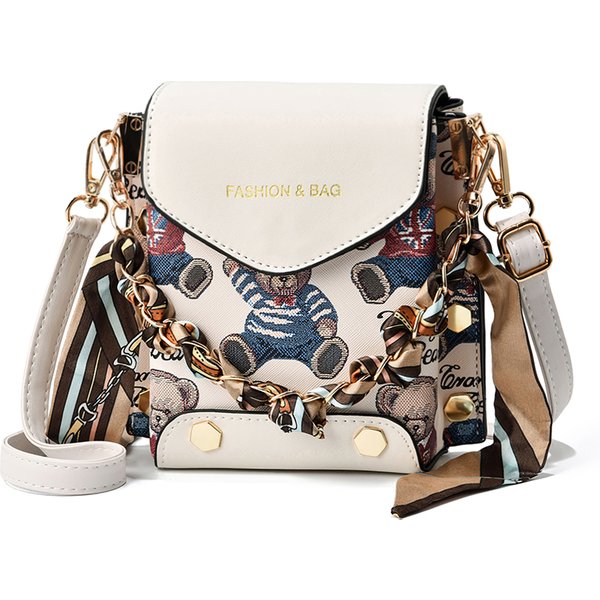 Neue Mode Frauen Handy für Weibliche Messenger Tasche Geldbörse Wild Mini Bär Serie Handgelenk Pack