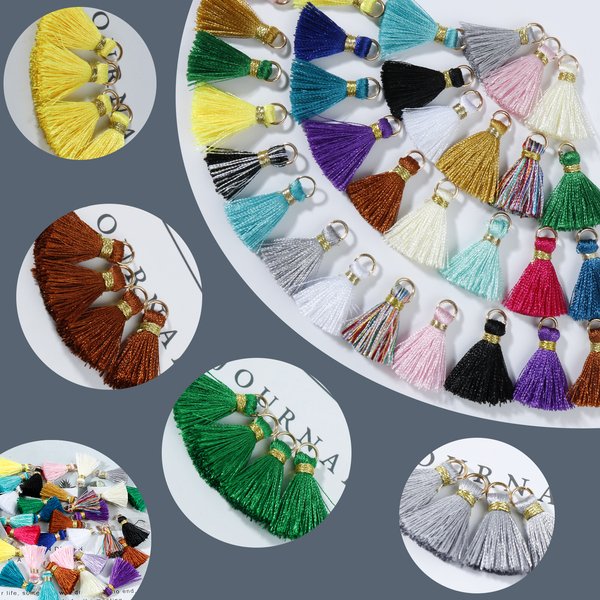 Mini Pompons pour Bijoux, Boucles d'Oreilles, Artisanat Artificiel, Porte-clés, Garniture, Frange, Minuscule, 20 Pièces