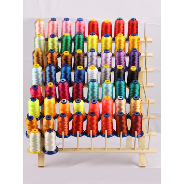 Fil à broder en Polyester 120D/2 4000M 40wt pour Machine commerciale industrielle domestique Brother Singer 70 couleurs disponibles