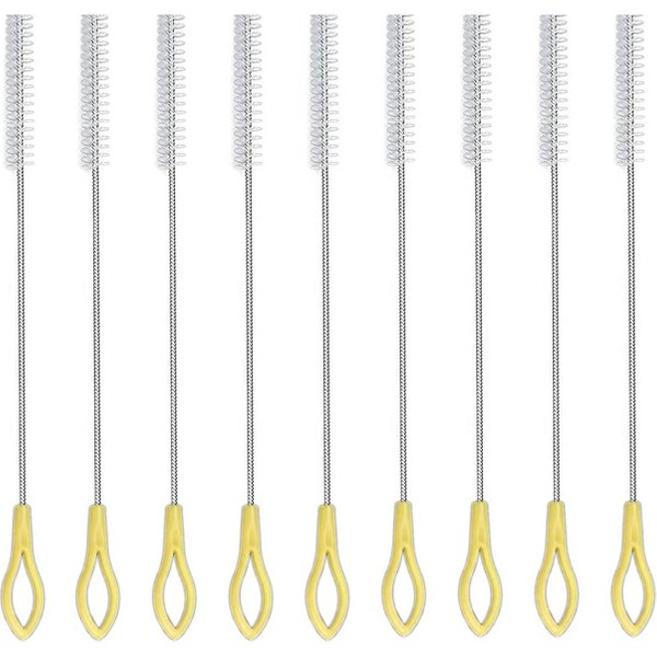 Brosse de nettoyage de paille, 3 pièces, pour nettoyer les Tubes de Pipette, bouteilles d'eau, pailles, brosses
